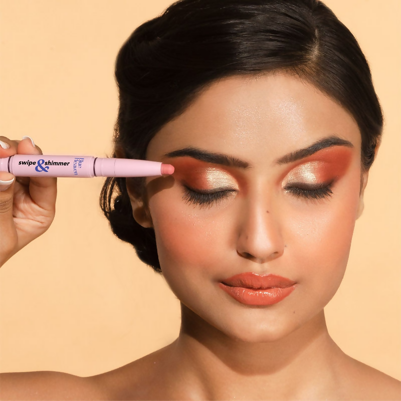 Blue Heaven Swipe & Shimmer Extreme Hold Eyeshadow Stick - Plum Berry Paint | Grocsy