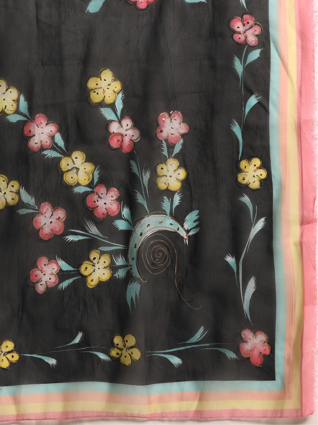 Sangria Women Embroidered Mirror Work Pure Cotton Kurta with Trousers & With Dupatta | Grocsy