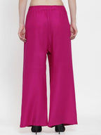 TAG 7 Women Pack Of 2 Solid Flared Palazzos | Grocsy