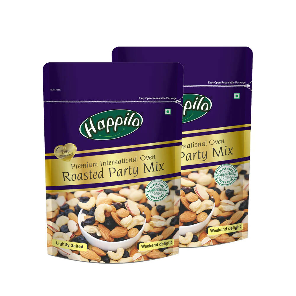 Happilo Premium Oven Roasted & Lightly Salted Party Mix | Grocsy