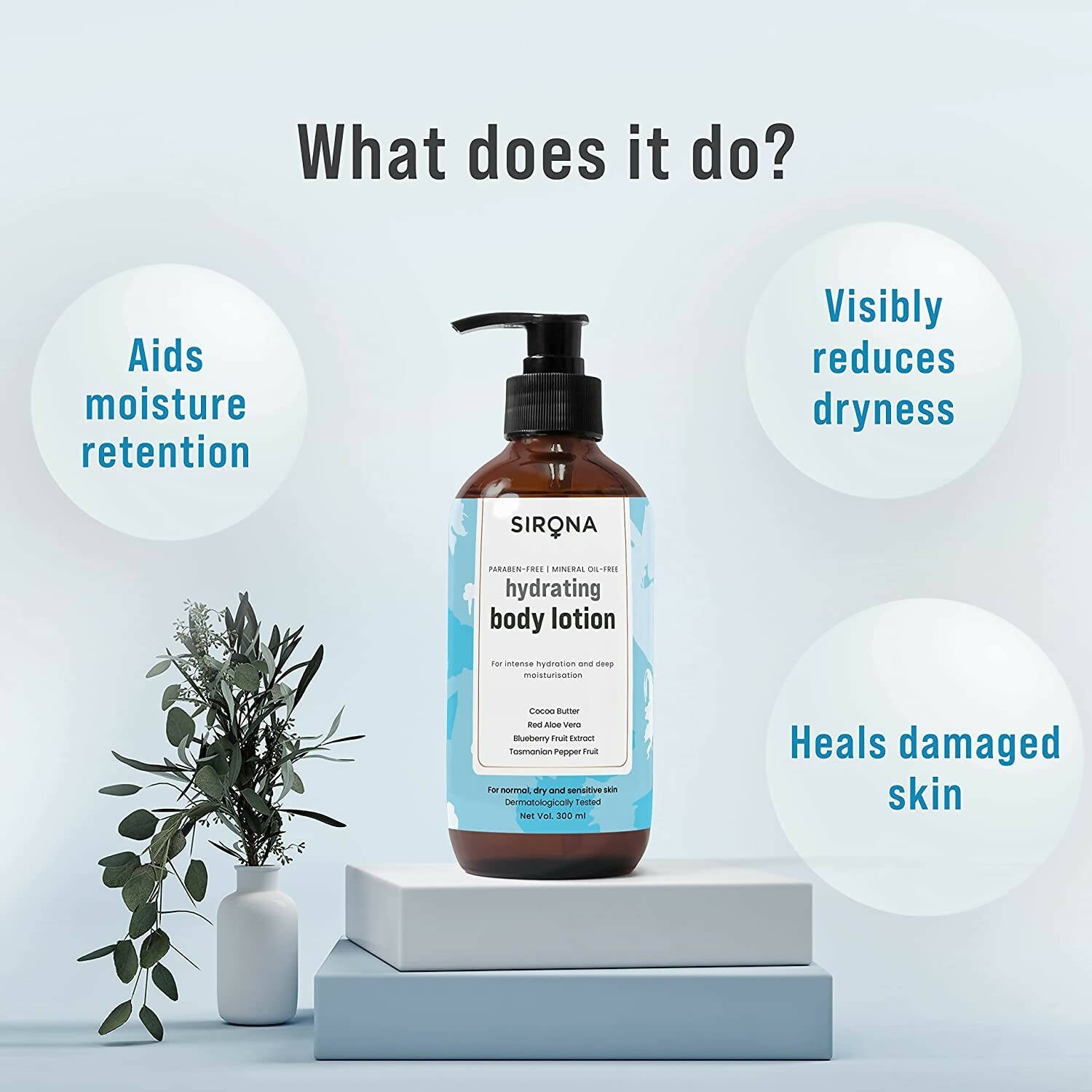 Sirona Blueberry Body Lotion for Intense Hydration | Grocsy