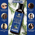 Moolveda 100% Pure Rosemary Hair Oil for Hair Growth | Grocsy