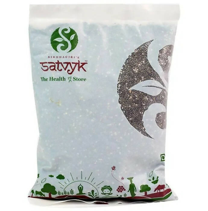 Siddhagiri's Satvyk Black Chia Seeds | Grocsy