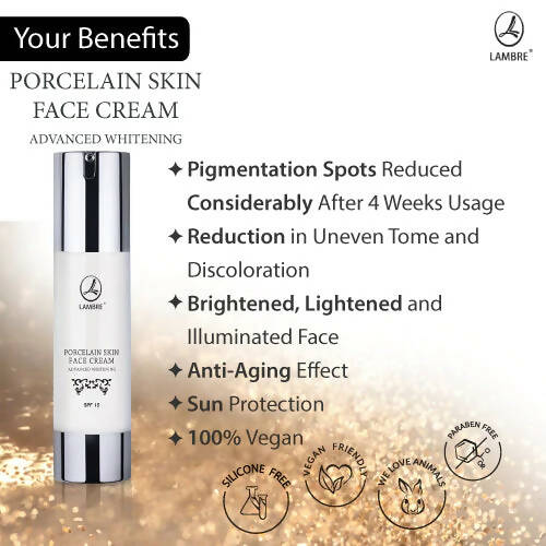 Lambre Porcelain Skin Face Cream Advanced Lightening | Grocsy