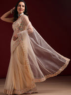 kasee Embellished Embroidered Net Saree | Grocsy
