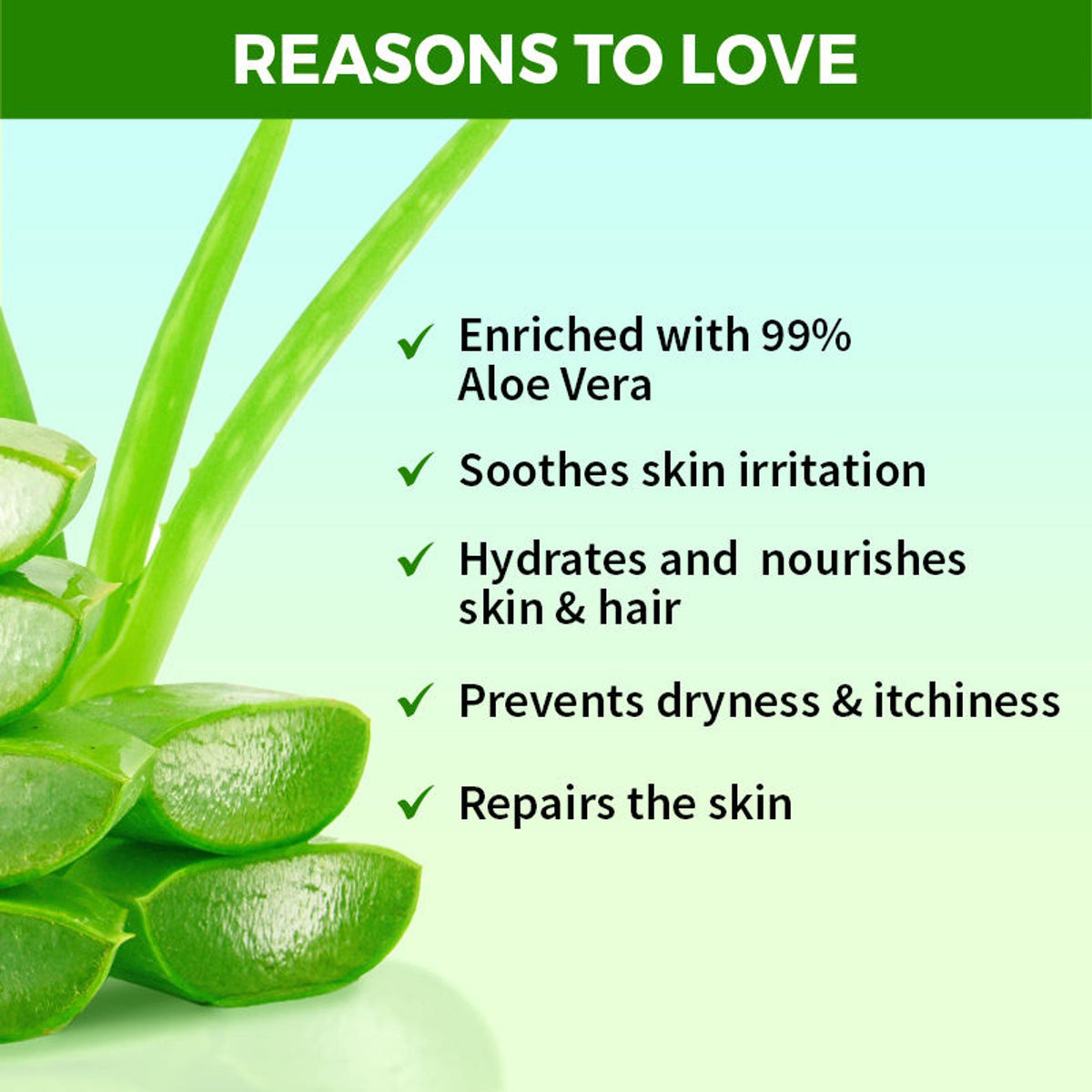 Nykaa Naturals Aloe Vera Gel - Hydrates & Soothes Skin, Repairs and Nourishes Hair for Healthy Glow | Grocsy