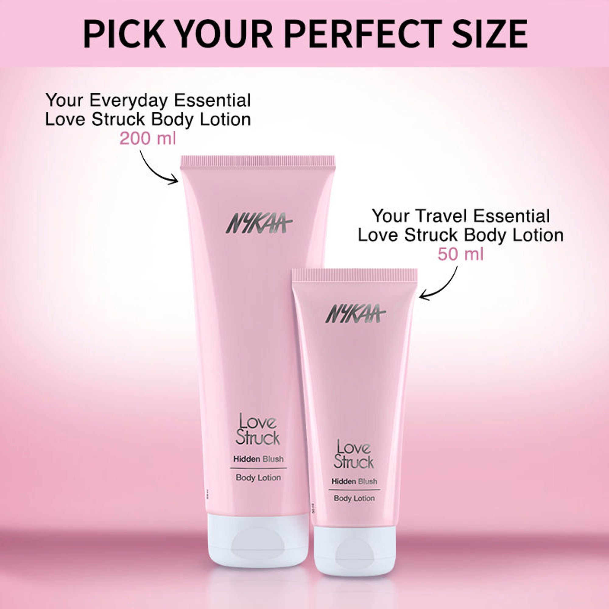 Nykaa Love Struck Body Lotion - Hidden Blush | Grocsy
