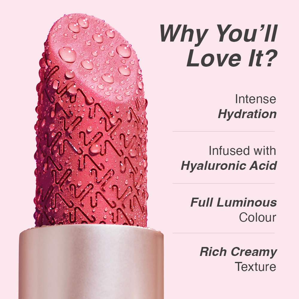 Kay Beauty Hydra Crème Hydrating Full Coverage Lipstick with Hyaluronic Acid- Grace | Grocsy