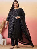 Sztori Women Floral Printed Regular Kurta with Trousers & With Dupatta | Grocsy