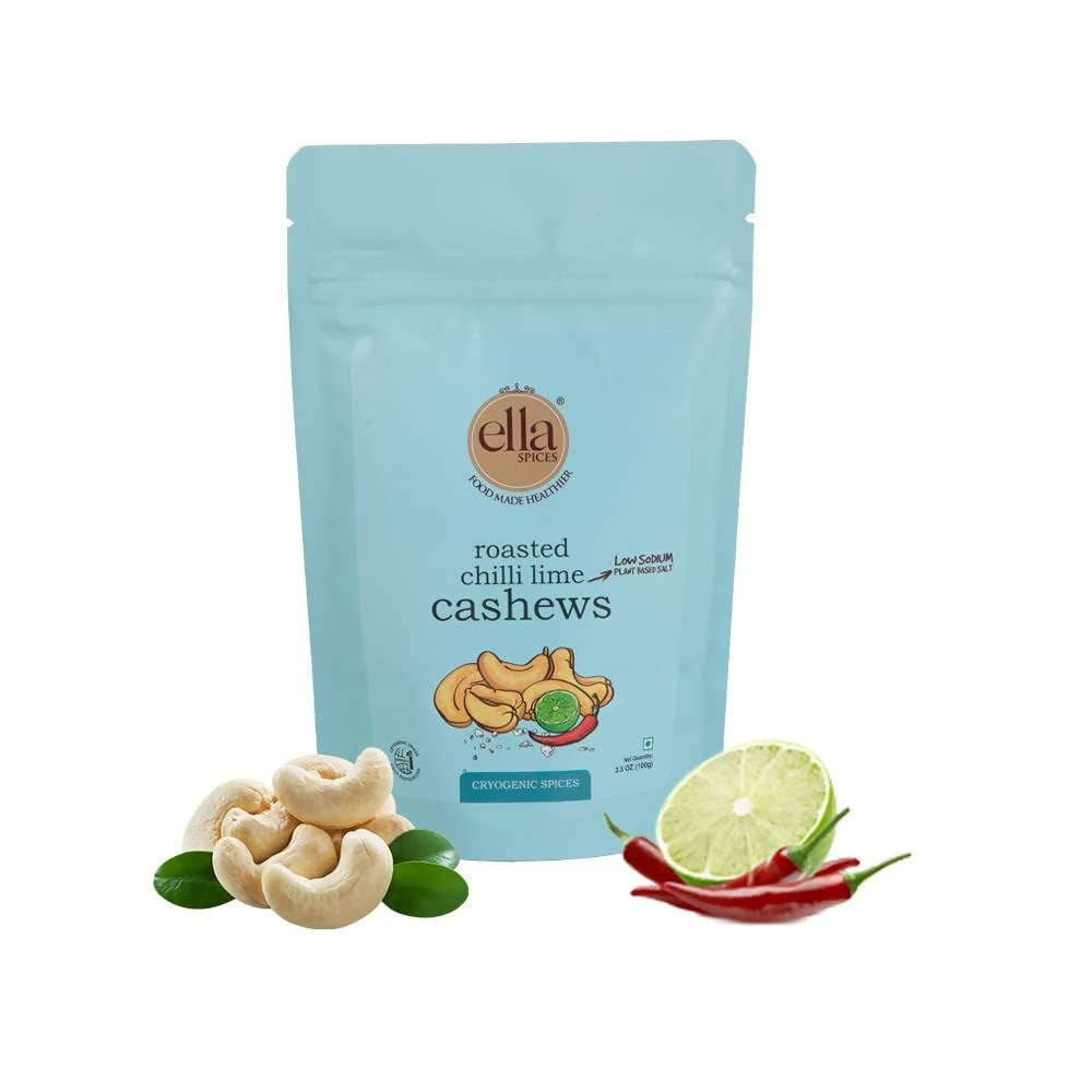 Ella Foods Roasted Chilli lime Cashews | Grocsy