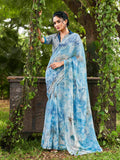 Tikhi Imli Tie and Dye Chiffon Saree | Grocsy