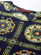 Sangria Women Ethnic Motifs Printed Kurta with Trousers | Grocsy
