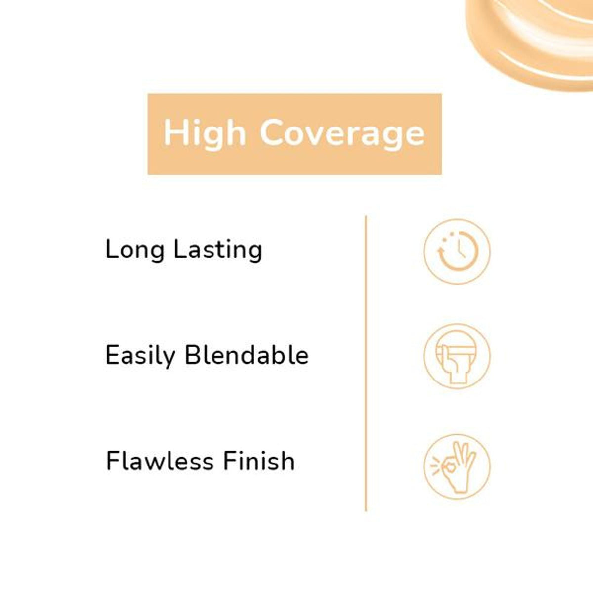 Matt Look High Coverage Waterproof Oil Free Matte SPF 25 Foundation - Ivory | Grocsy