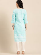 Sangria Women Ethnic Motifs Embroidered Kurta | Grocsy