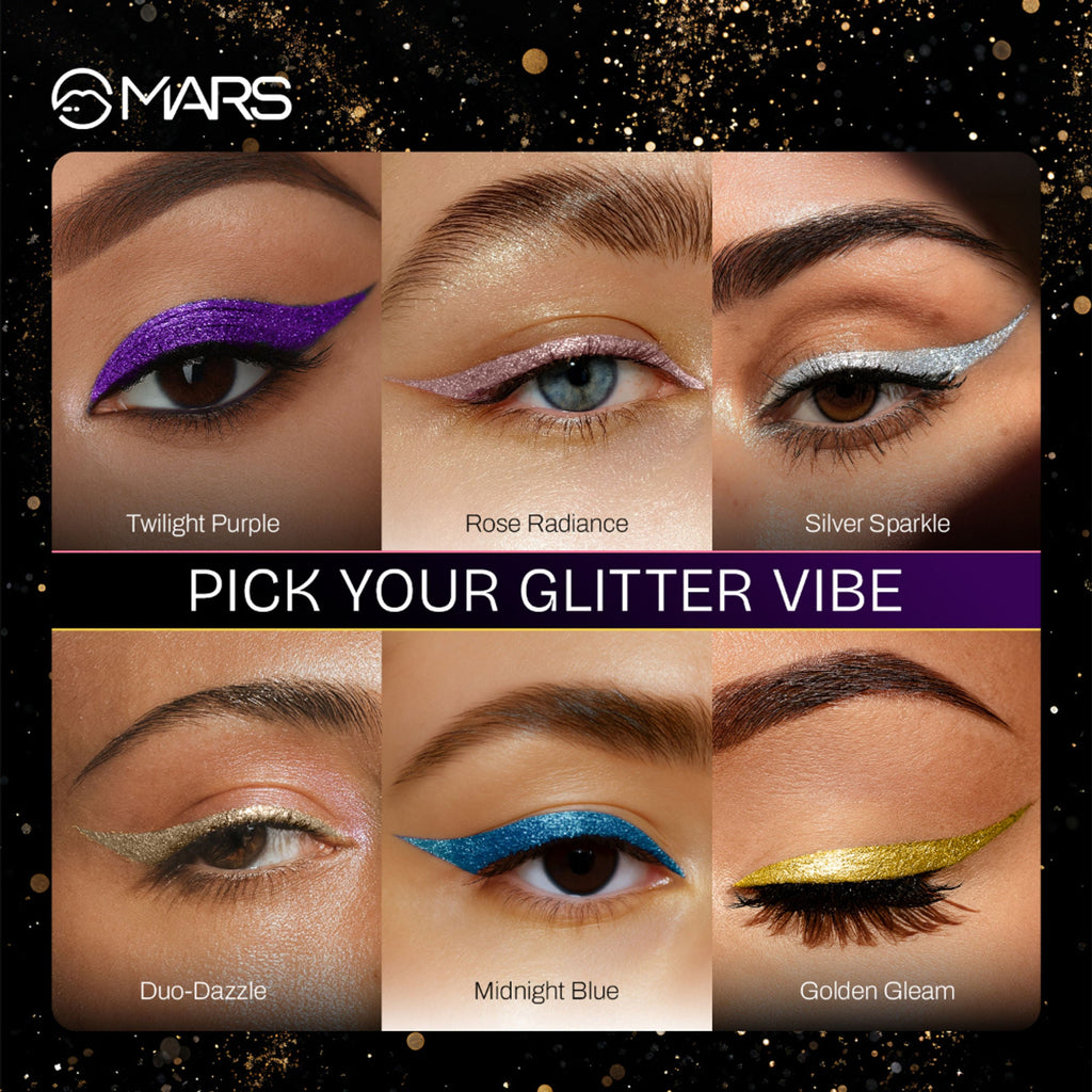 MARS Cosmetics Twinkle Wink Glitter Eyeliner - Twilight Purple | Grocsy