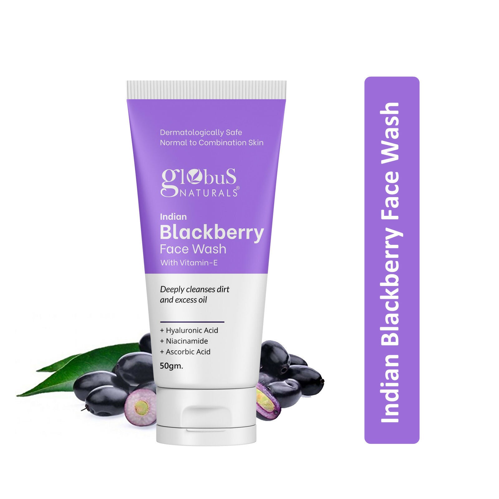 Globus Naturals Indian Blackberry Face Wash with Vitamin E | Grocsy