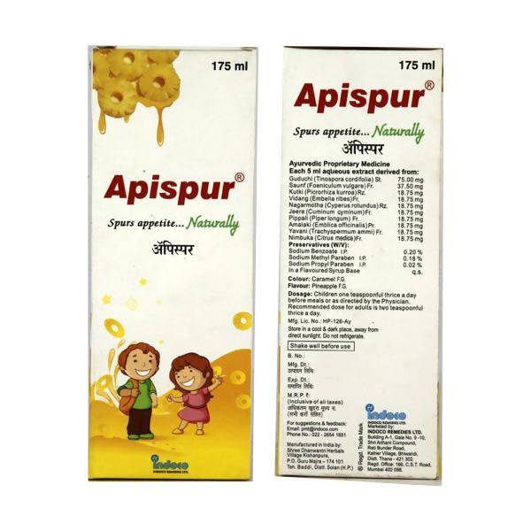 Indoco Remedies Apispur Syrup | Grocsy