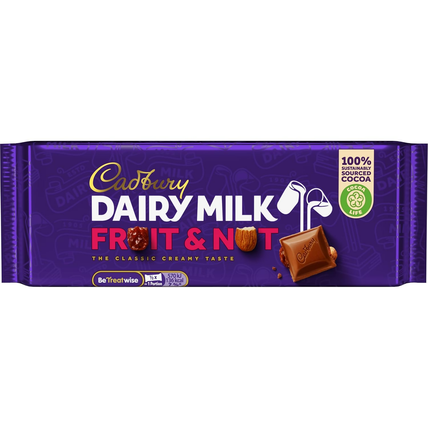 Cadbury Dairy Milk Fruit & Nut Milk Chocolate Candy Bars | Grocsy