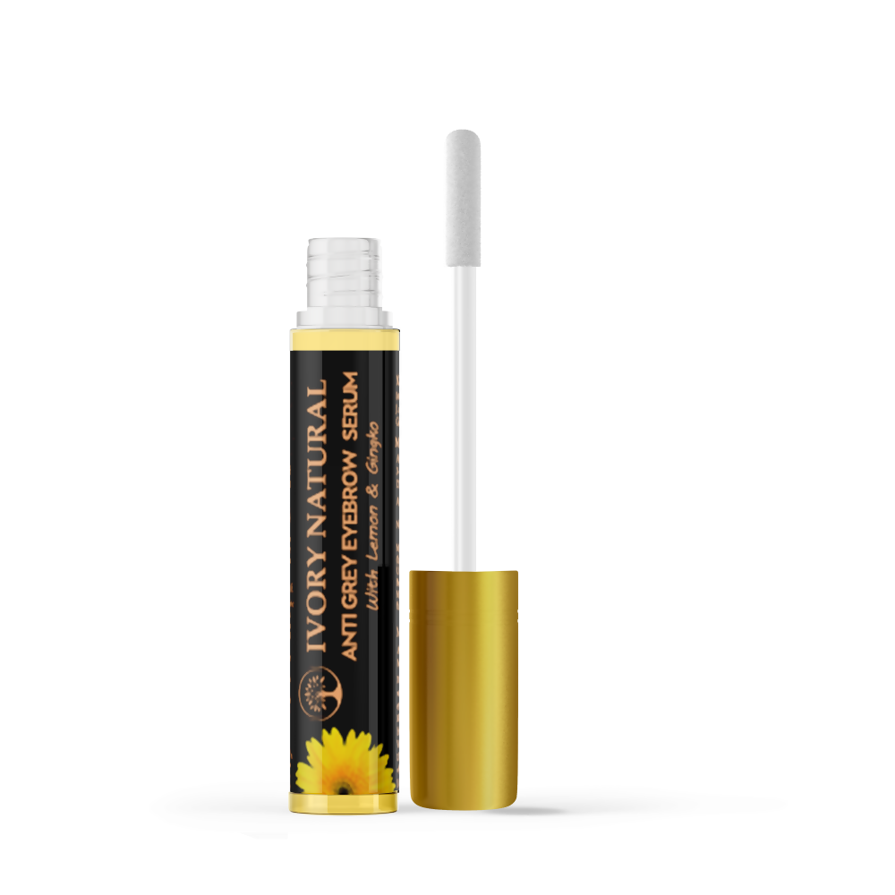 Ivory Natural Grey Eyebrow Serum - Rejuvenates, Nourishes, And Restores Natural Color Of Eyebrows | Grocsy