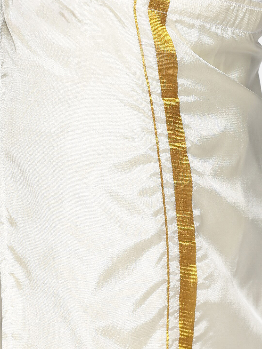 Sethukrishna Boys Maroon & White Pure Cotton Shirt with Dhoti | Grocsy