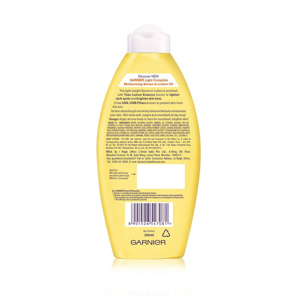 Garnier Bright Complete Moisturizing Serum-Lotion | Grocsy