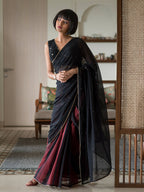 Suta Multi Color Woven Design Pure Cotton Saree | Grocsy