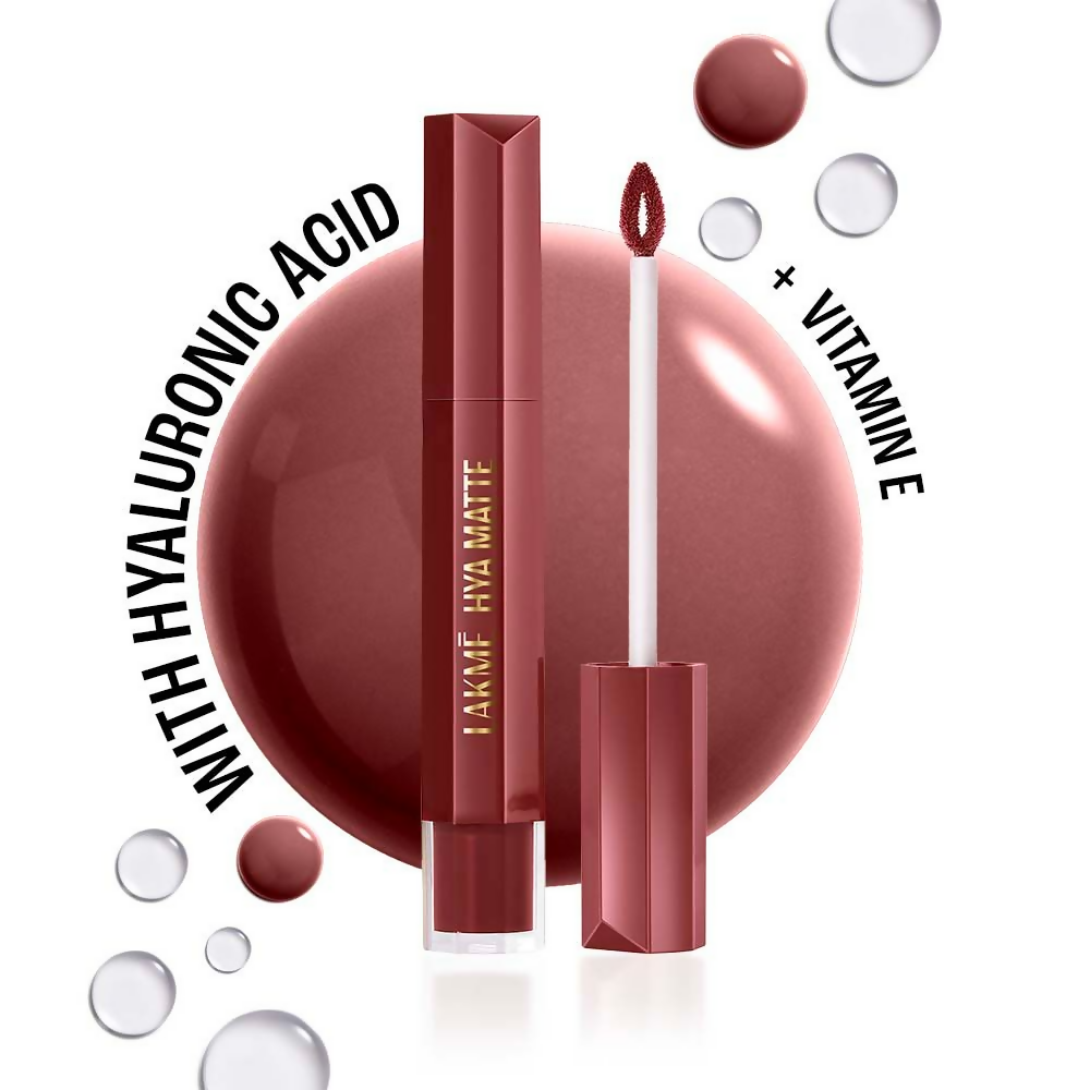 Lakme 9to5 Hya Matte Liquid Lipstick + Hyaluronic Acid - Boardroom Blush | Grocsy