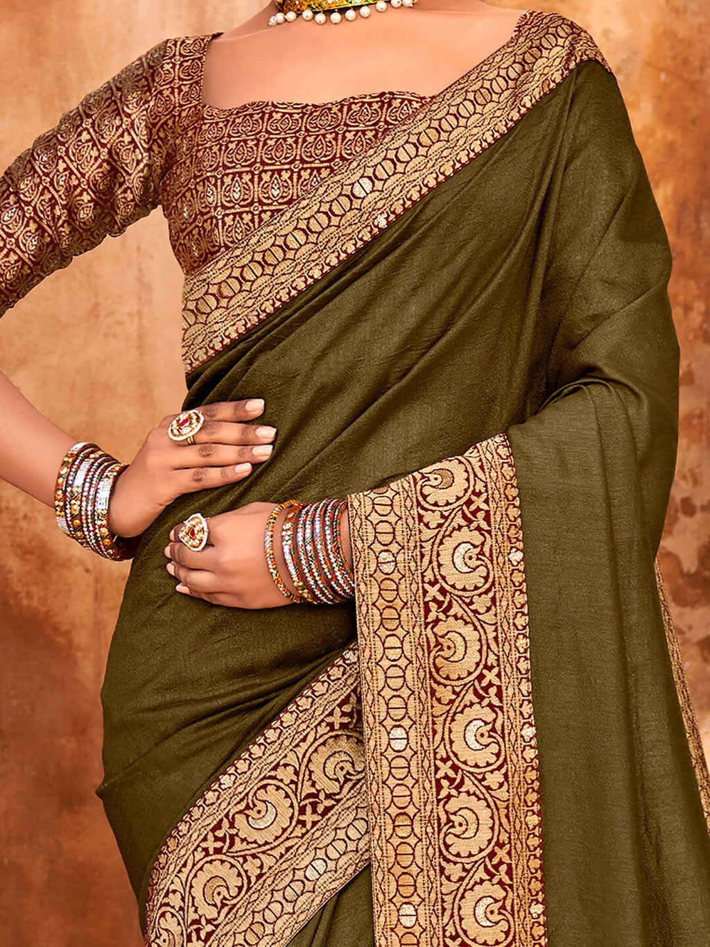 Saree Mall Woven Design Zari Silk Blend Sarees | Grocsy