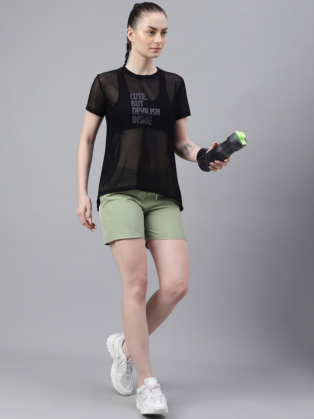 MKH Typography Printed Round Neck Short Sleeves Dri-FIT Relaxed Fit T-shirt | Grocsy