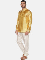 Sethukrishna Gold-Toned Mens Kurta with Pyjamas | Grocsy