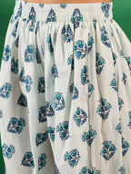 Sangria Floral Boota Printed Sleeveless A-Line Pure Cotton Kurta With Dhoti Pant | Grocsy