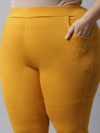 TAG 7 Women Plus Size Cotton Ankle-Length Leggings | Grocsy