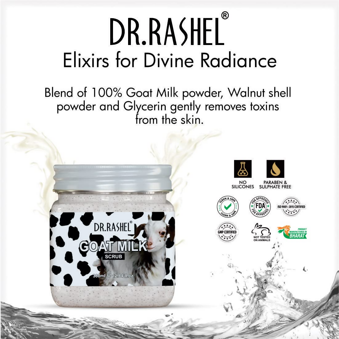 Dr.Rashel Goat Milk Scrub For Face And Body | Grocsy