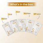 Alps Goodness Gold Glow Facial Kit - Saffron | Grocsy