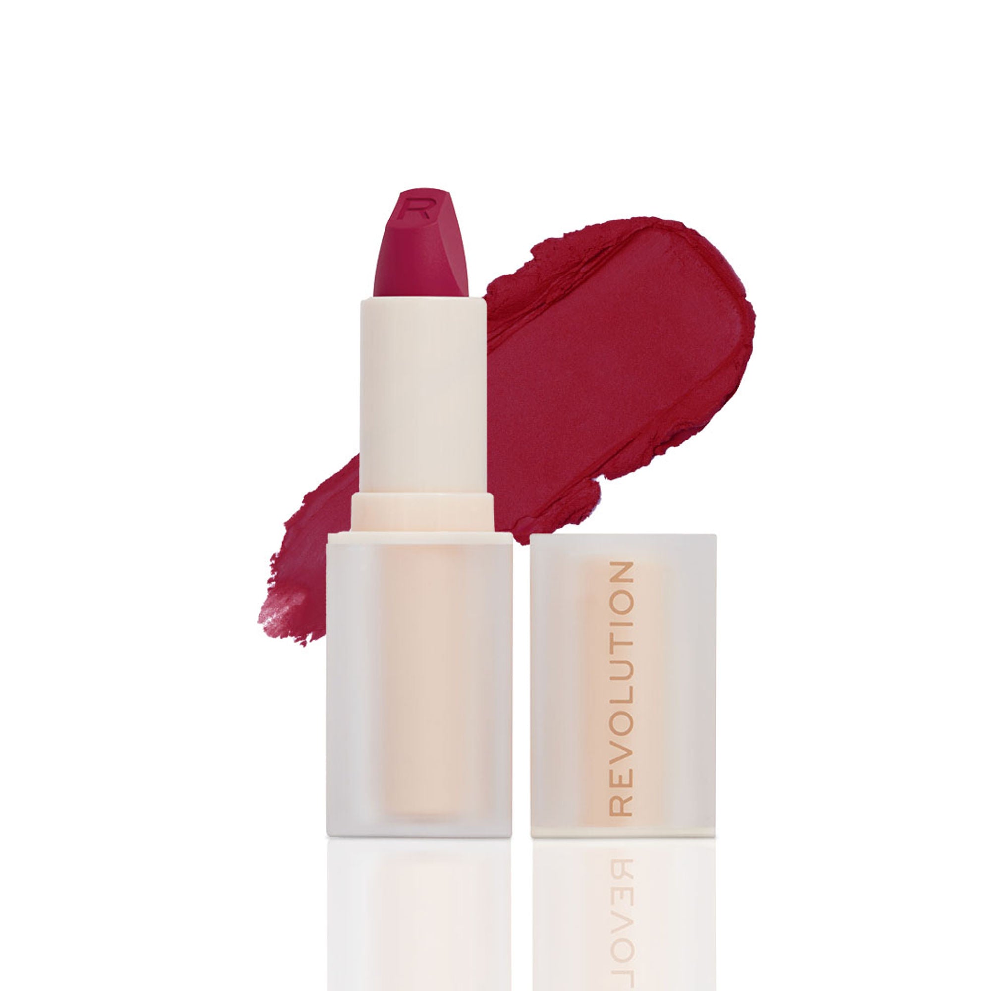Makeup Revolution Lip Allure Soft Satin Lipstick - Material Girl Wine | Grocsy