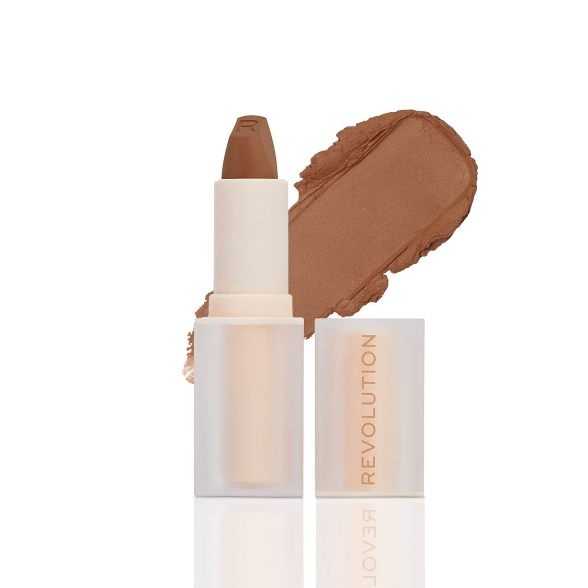 Makeup Revolution Lip Allure Soft Satin Lipstick - Divine Brown | Grocsy