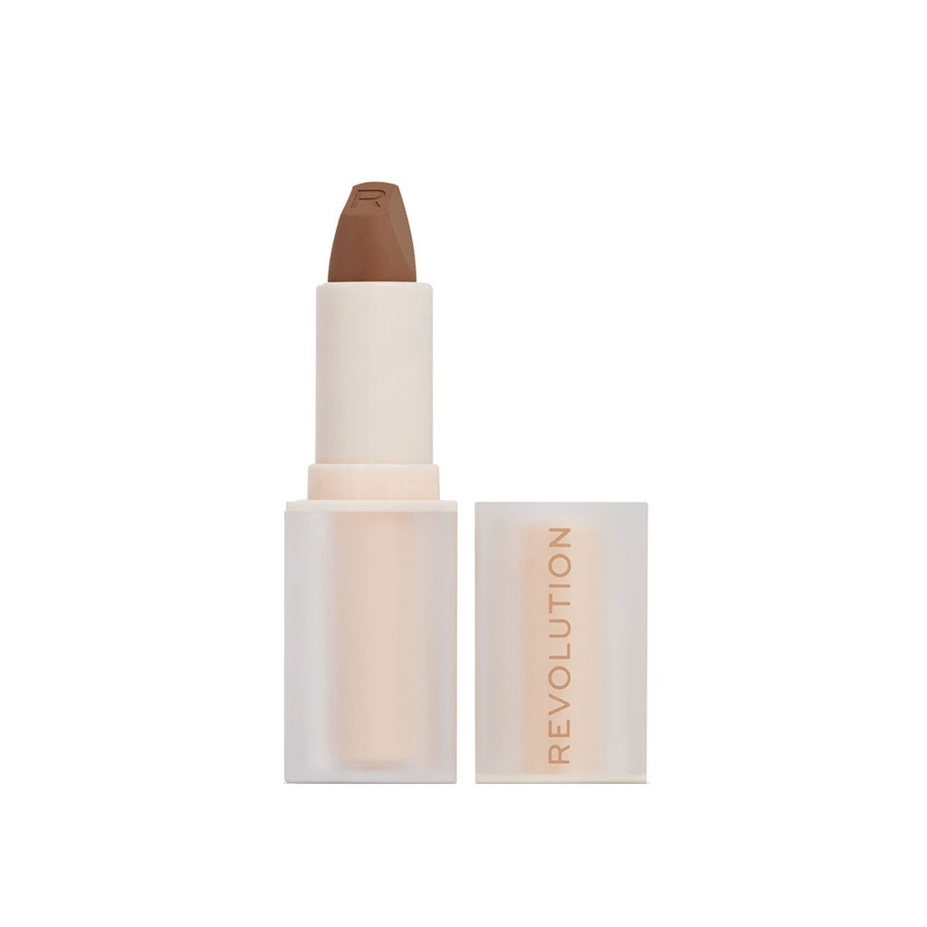Makeup Revolution Lip Allure Soft Satin Lipstick - Divine Brown | Grocsy