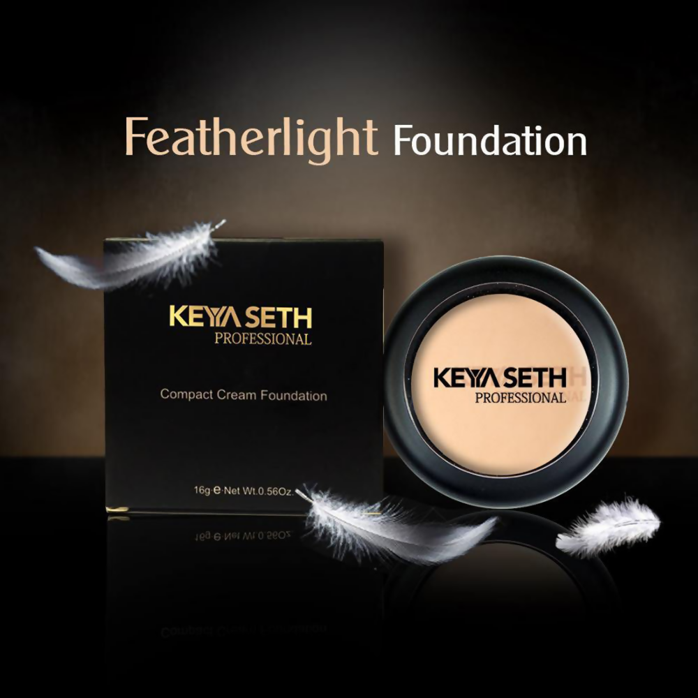 Keya Seth Aromatherapy Professional Compact Cream Foundation - Shade 1 | Grocsy