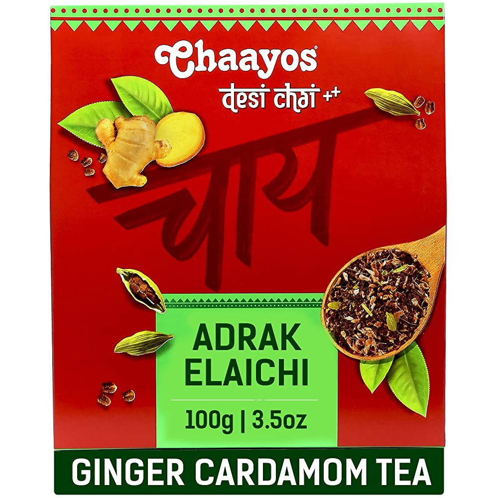 Chaayos Adrak Elaichi Tea Powder (Ginger & Cardamom) | Grocsy