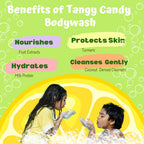 Puddles Organic Tangy Candy Body Wash For Kids, Turmeric, Milk Protein, Citrus Essential Oils | Grocsy