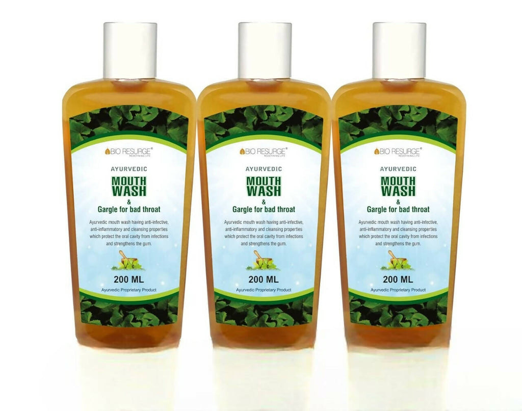 Bio Resurge Life Antibacterial Ayurvedic Mouthwash | Grocsy