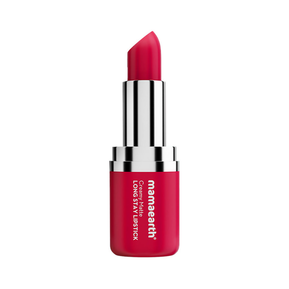 Mamaearth Creamy Matte Long Stay Lipstick - Tulip Magenta | Grocsy