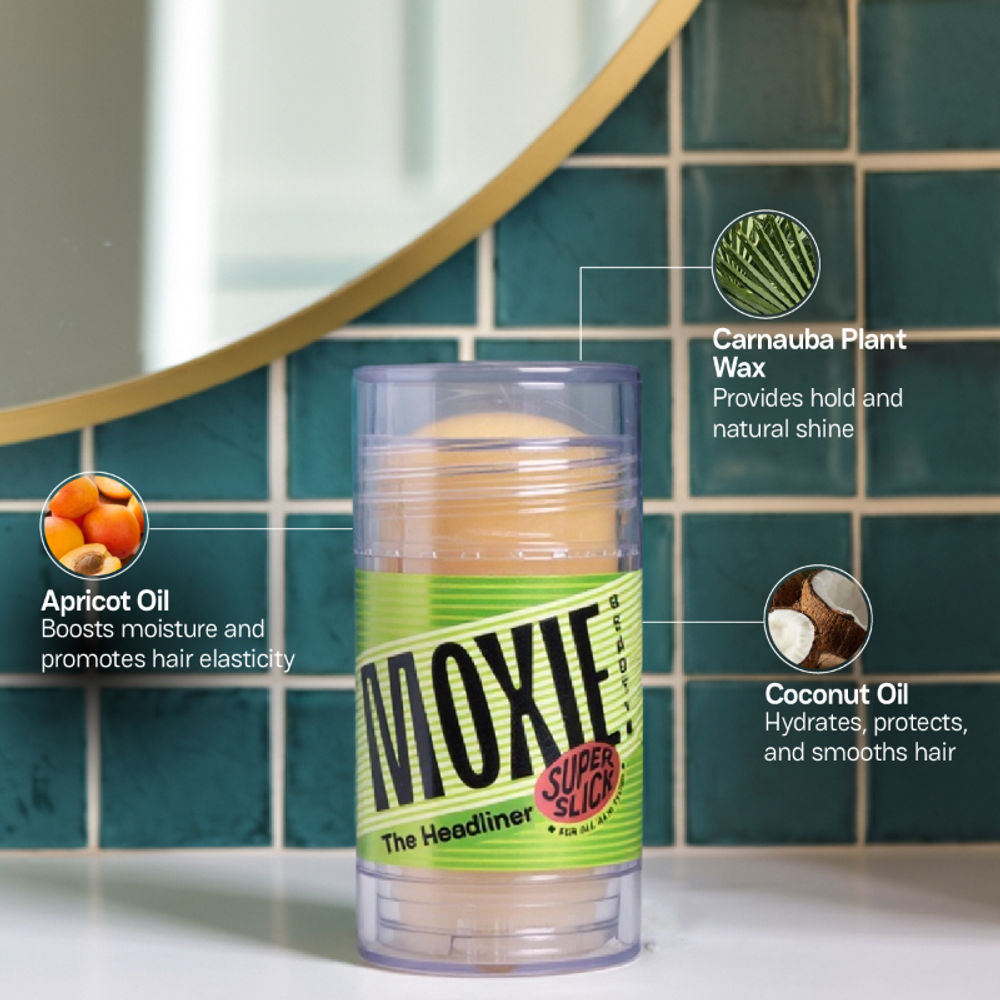 Moxie Beauty The Headliner Wax Stick & Hair Finishing Brush Duo | Grocsy