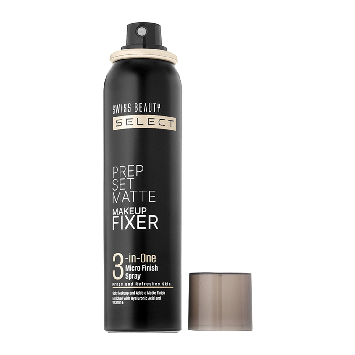 Swiss Beauty Select Prep Set Matte 3 In 1 Micro Finish Spray Enriched With Hyaluronic Acid and Vitamin E | Grocsy