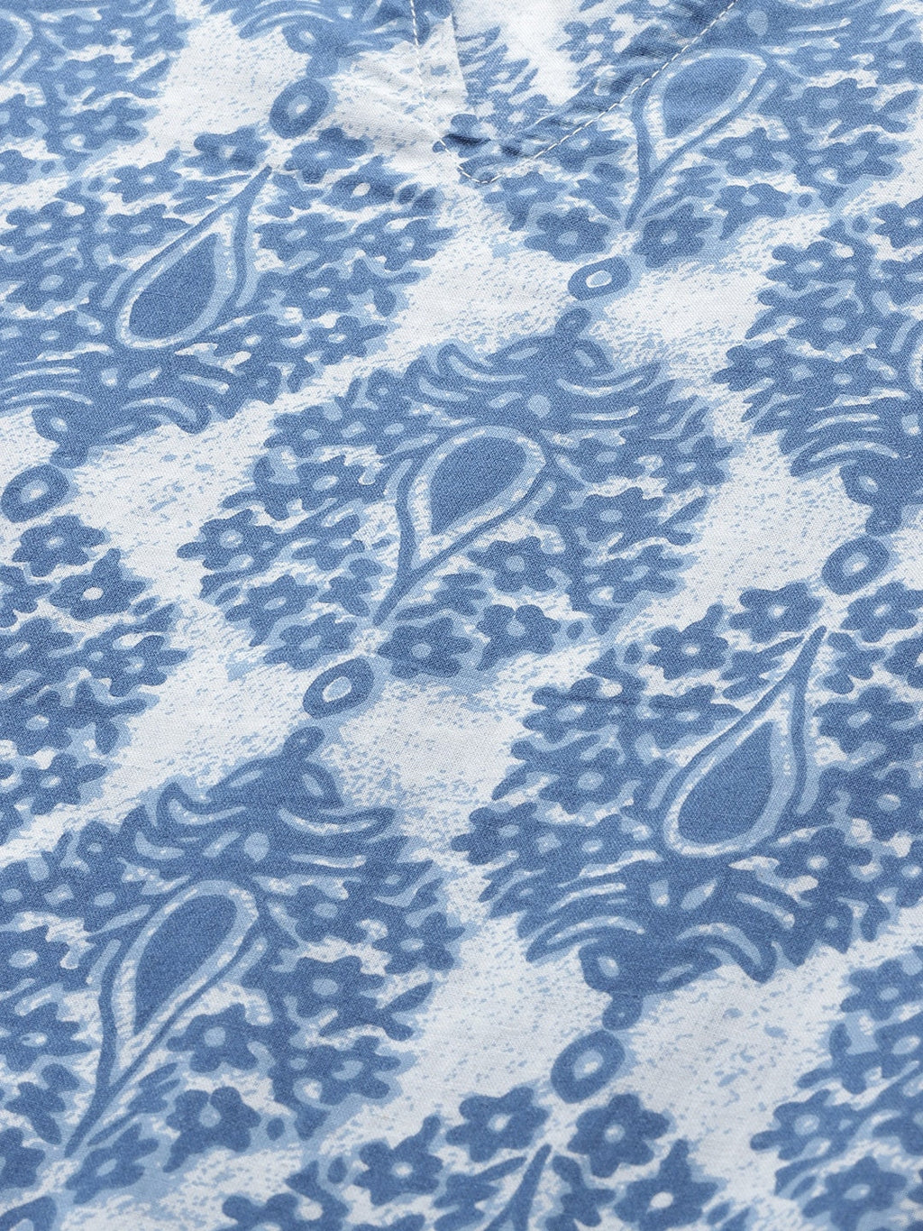 HERE&NOW Women Blue & White Printed Straight Kurta | Grocsy