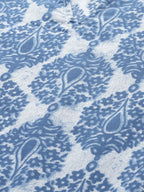 HERE&NOW Women Blue & White Printed Straight Kurta | Grocsy