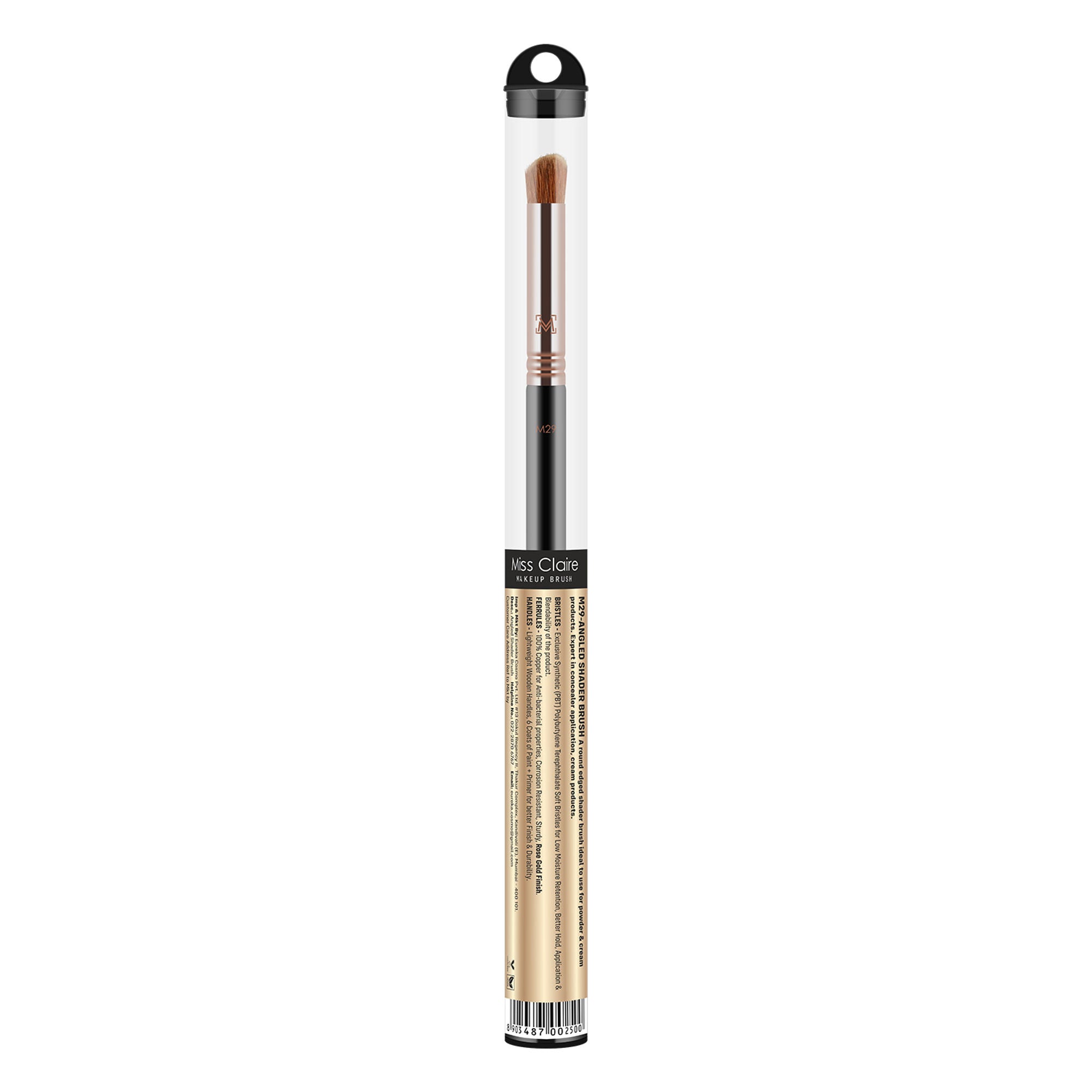 Miss Claire M29 - Angled Shader Brush - Rose Gold | Grocsy