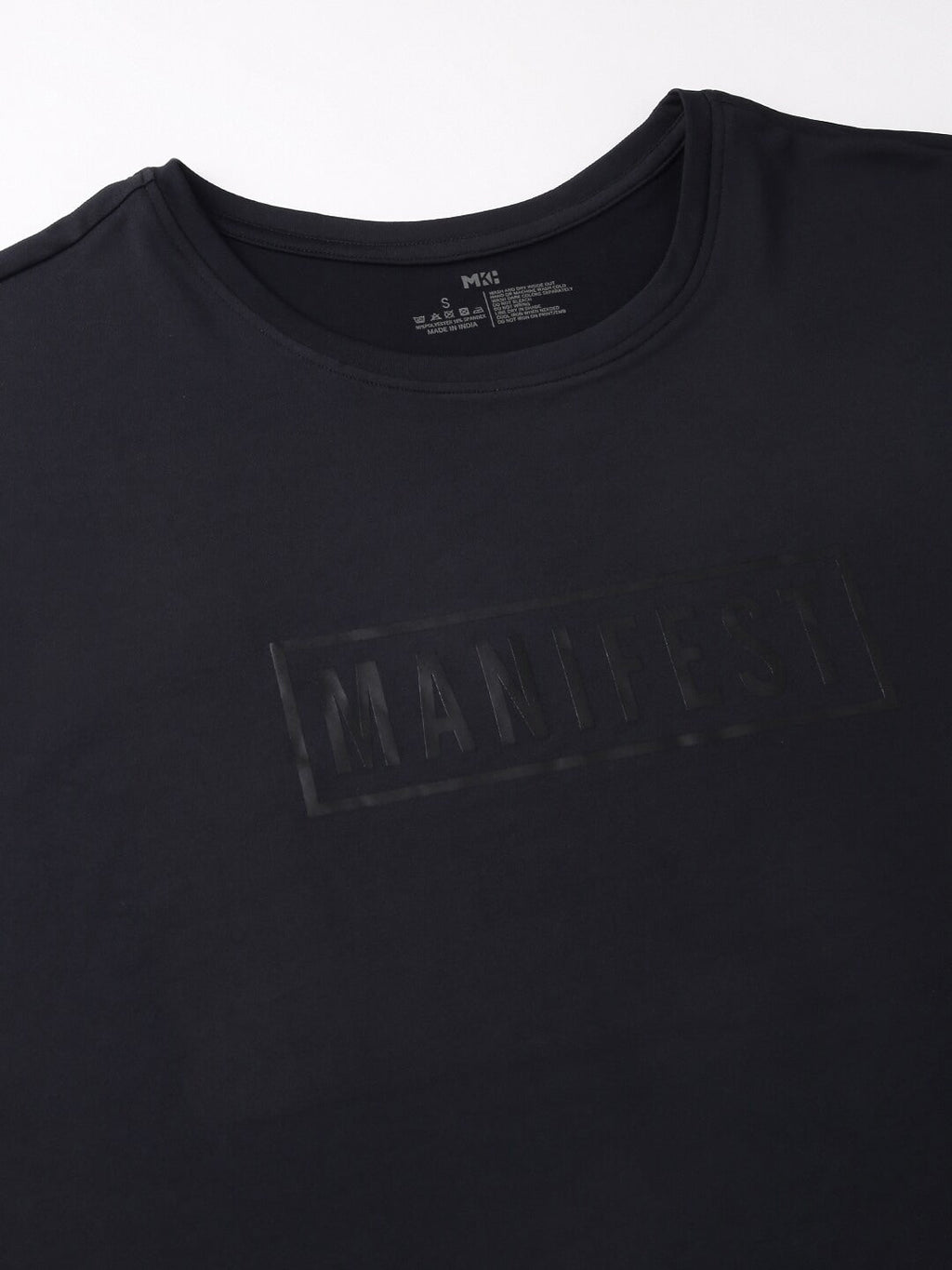 MKH Typography Printed Extended Sleeves Dri-FIT Relaxed Fit T-shirt | Grocsy