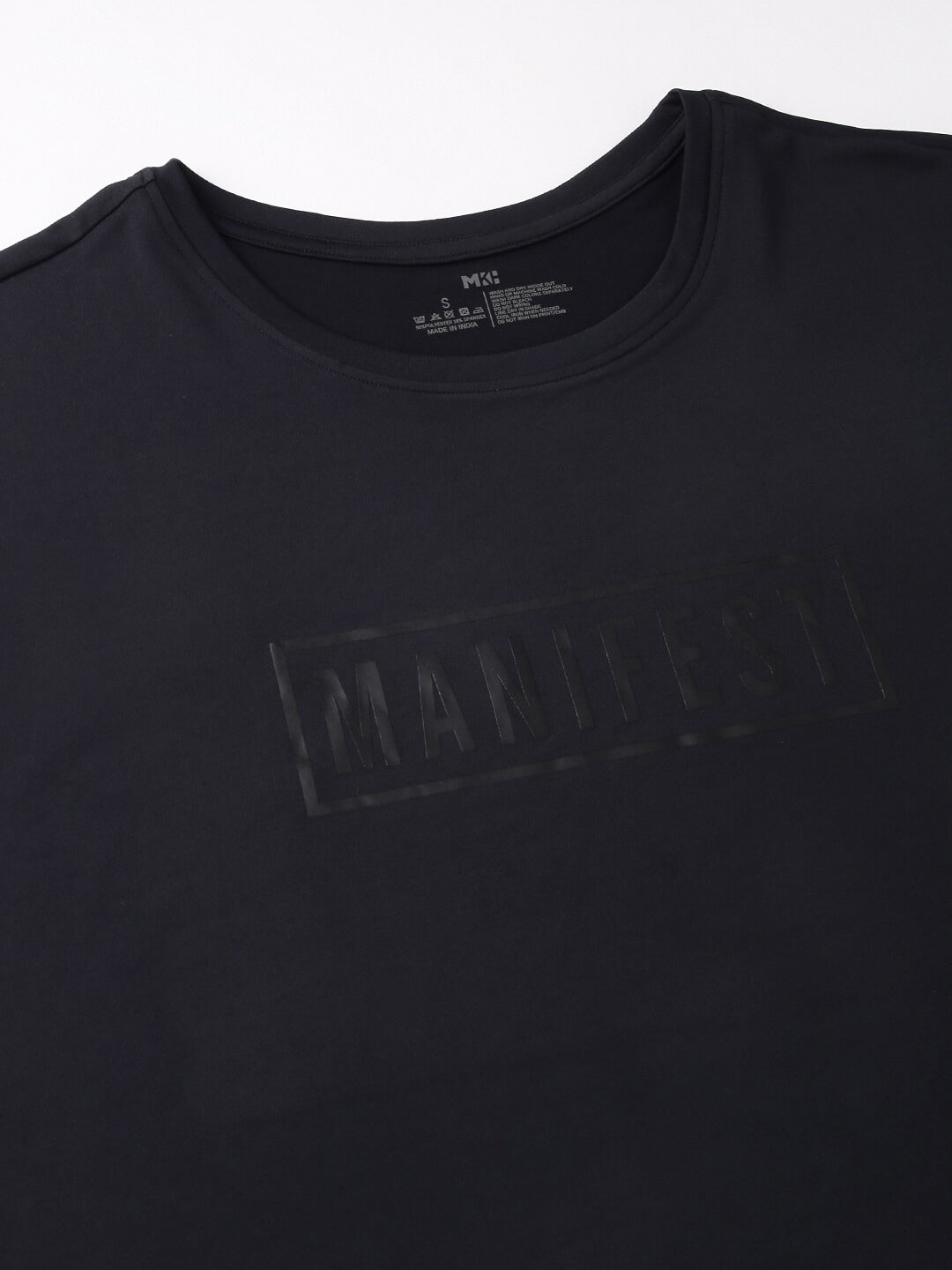 MKH Typography Printed Extended Sleeves Dri-FIT Relaxed Fit T-shirt | Grocsy