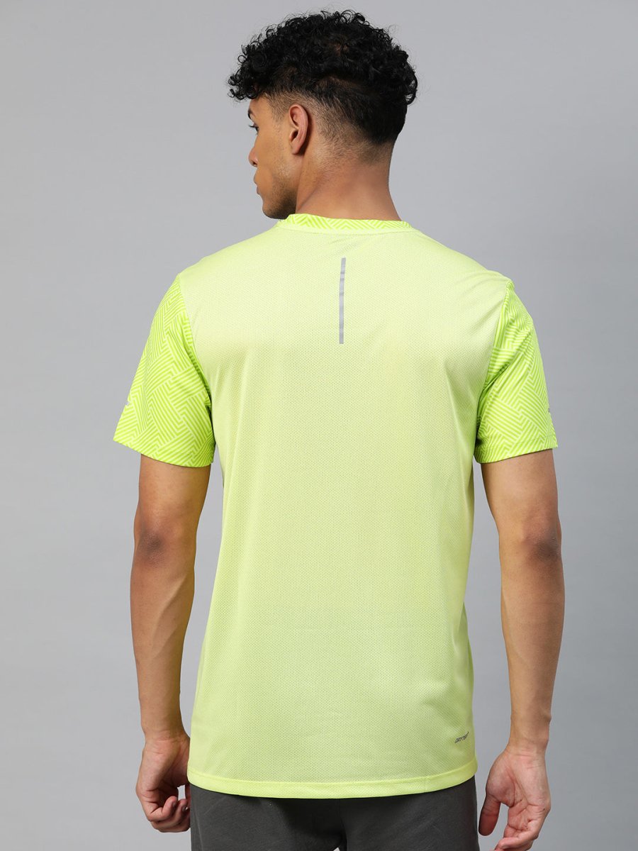 Alcis Men Printed Anti Static Slim Fit T-shirt | Grocsy